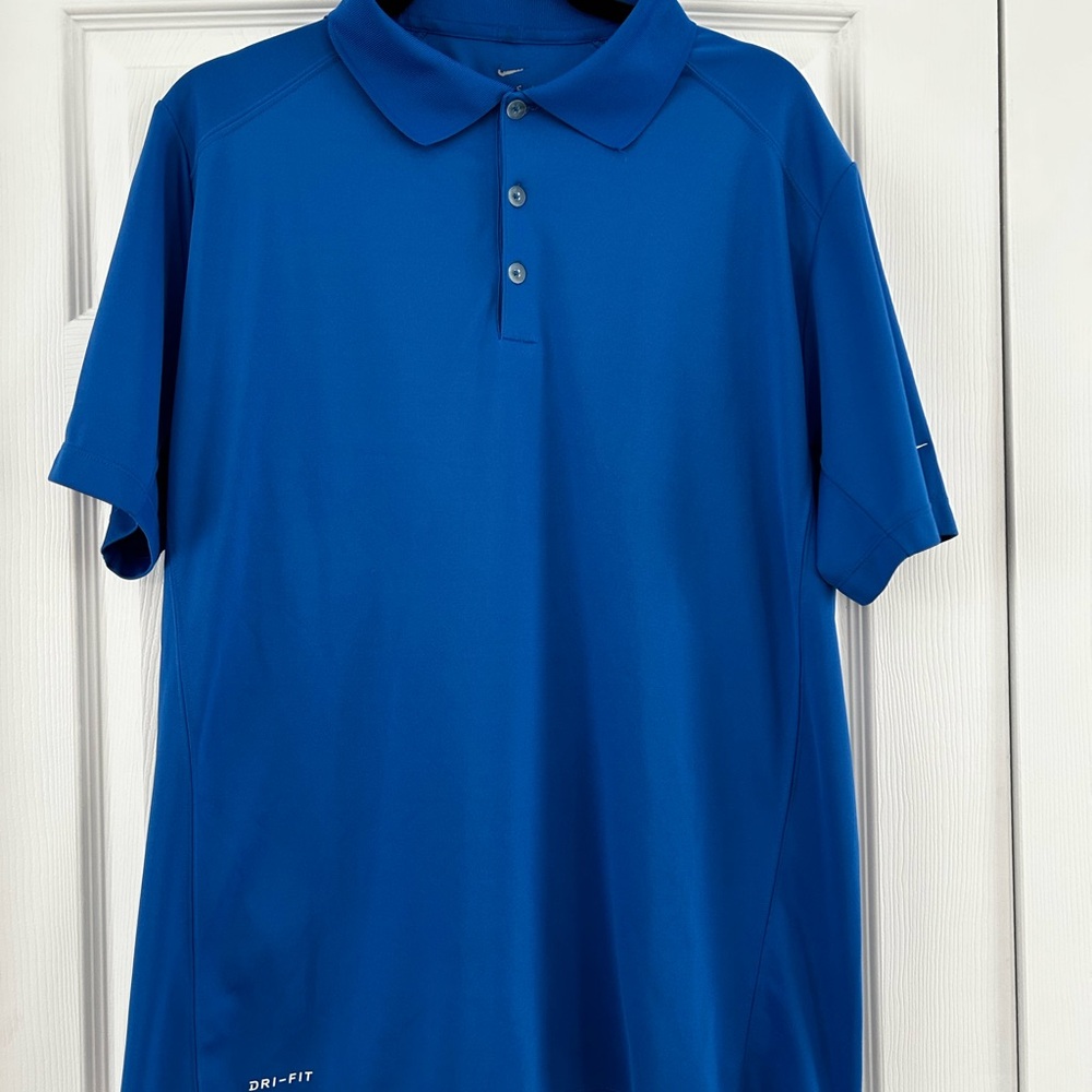 Nike Men's Vibrant Blue Dri-FIT Polo